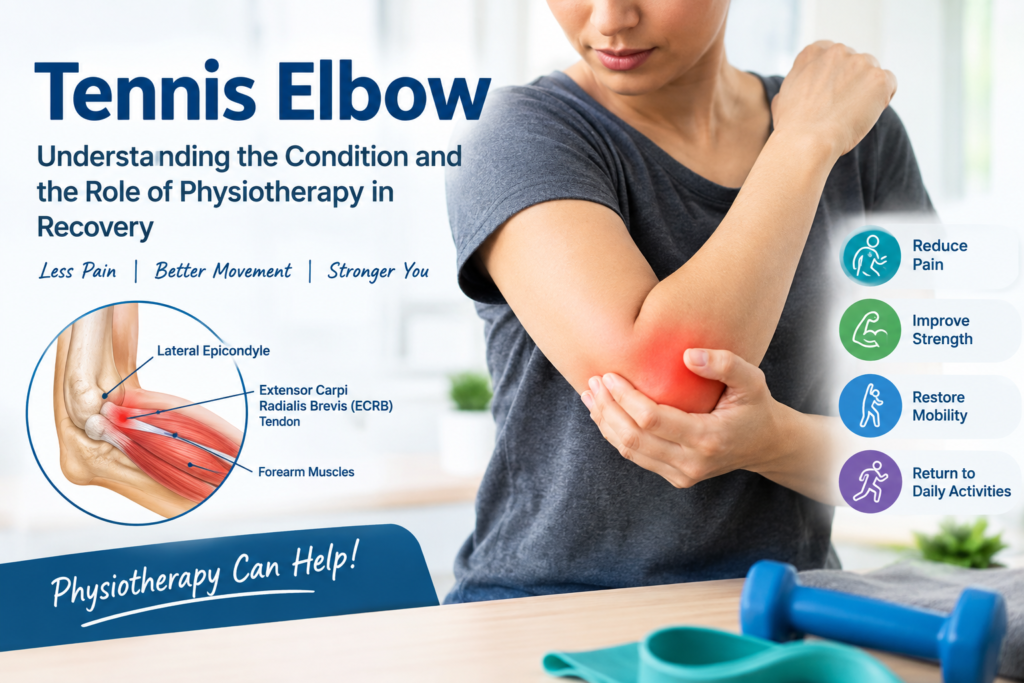 Tennis elbow physiotherapy exercise for elbow pain