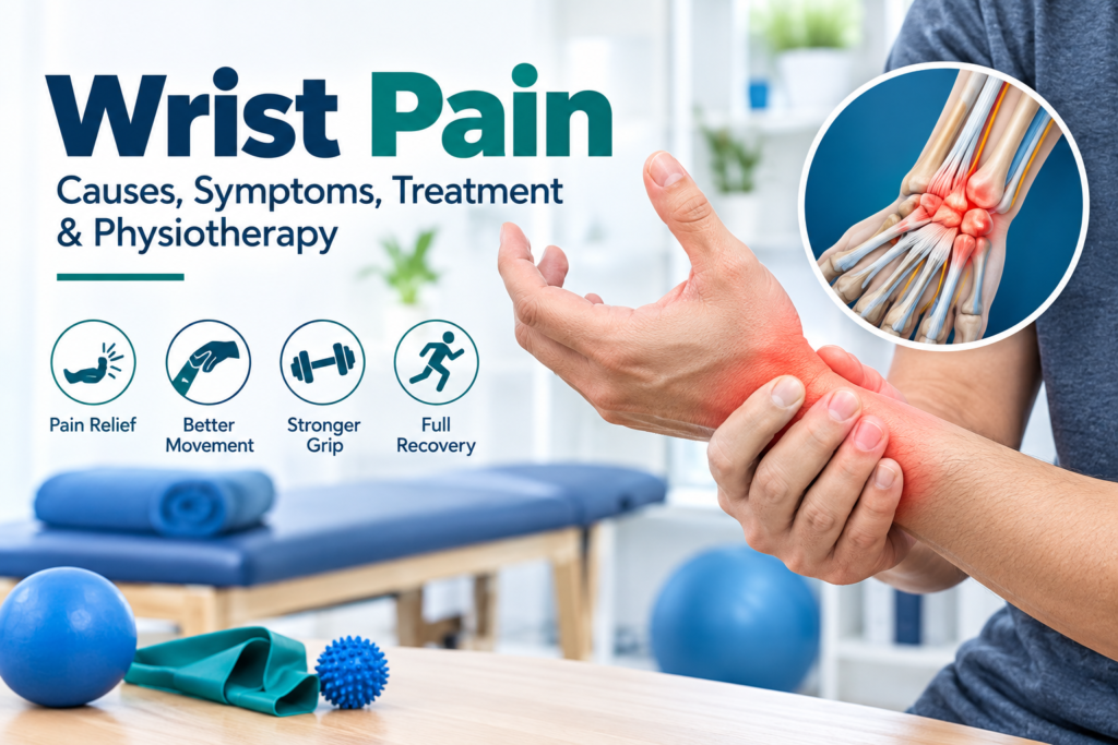 Wrist pain physiotherapy treatment and exercises