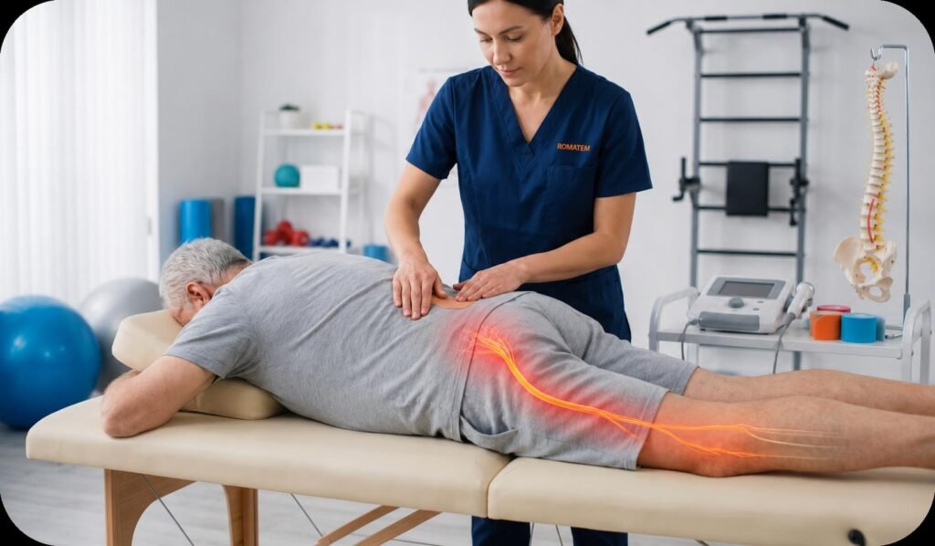 Sciatica physiotherapy for lower back and leg pain